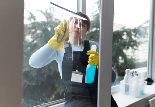 Nettoyage de vitres intérieures et extérieures à Saint-Ovin